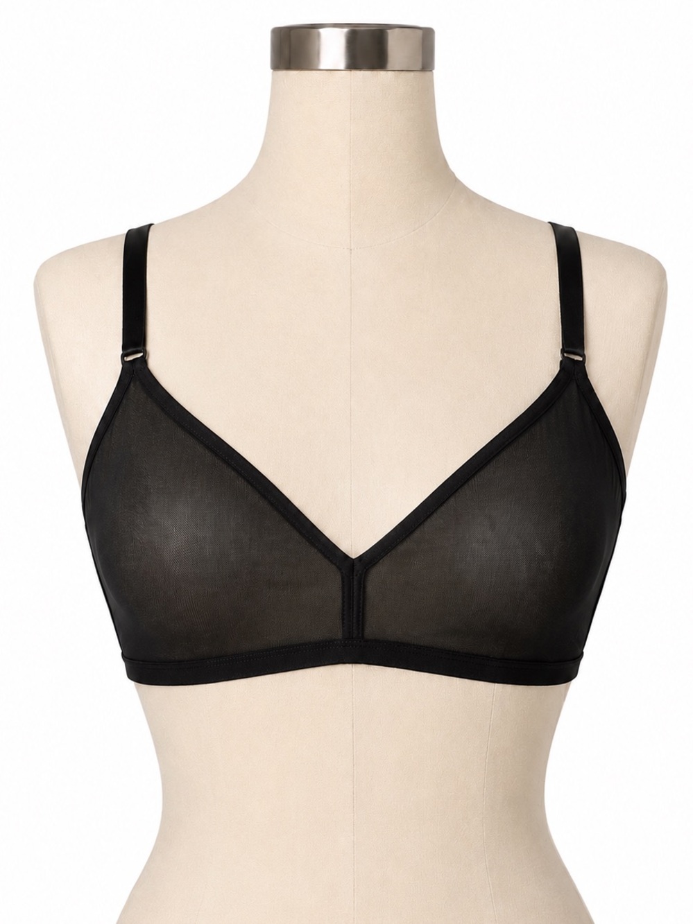 Negative Underwear Sieve Wireless Mesh Triangle Bra XXL NWT